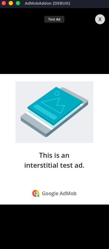 Mock Interstitial Ad